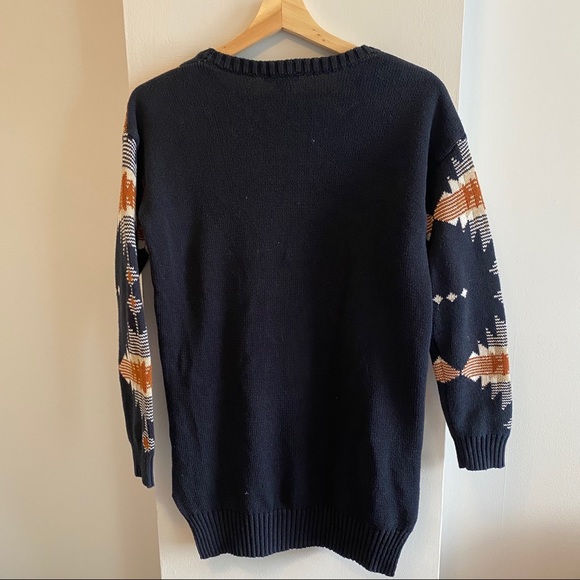 Esmara Fall Boho Navy Blue Sweater Dress - Picture 7 of 8